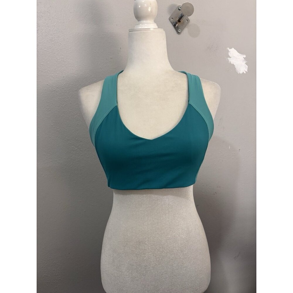 Lululemon Sweat Times Sport Bra Size 8 Spirit Green / Eucalyptus